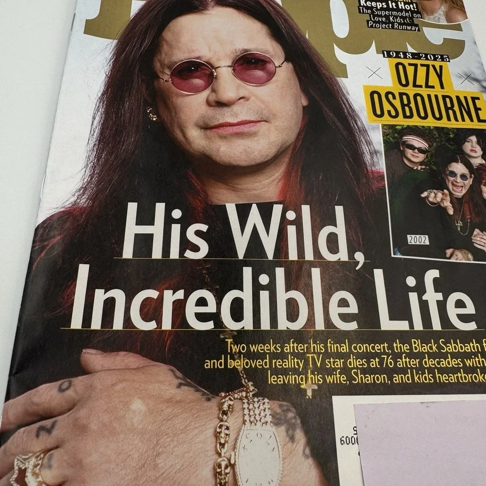 People‎ Magazine August 11 2025 Ozzy Osbourne Hulk Hogan Heidi Klum Babyface